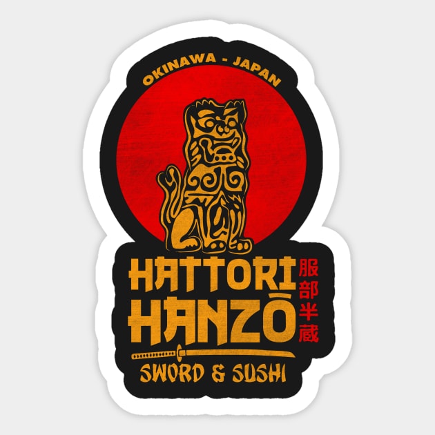 Hattori Hanzo Sticker by Melonseta